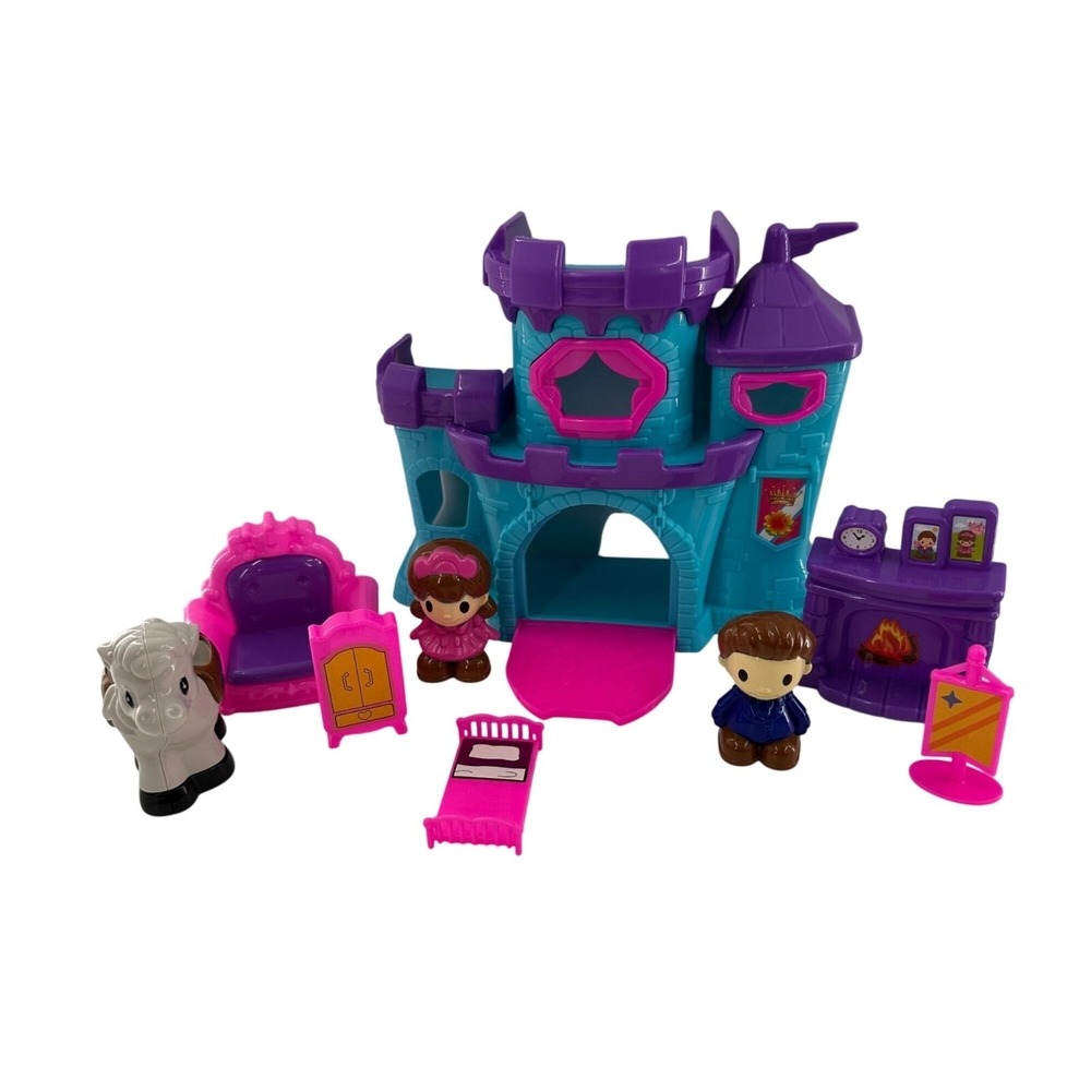 Midwood Brands Princess Castle Playset With Figures & Accessories 9 Piece Set